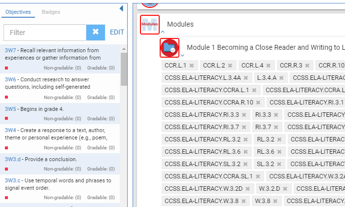 Course learning objectives are used to measure learning outcomes. Buzz enables users to align lesson content, activities and assessment questions with objectives.