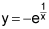 y equals negative 1 times e raised to the 1 over x power