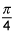 pi divided by 4