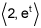 components 2, e to the t power