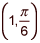 1 comma pi over 6