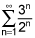 the summation from 1 to infinity of the quotient of 3 to the nth power and 2 to the nth power
