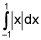 the integral from negative 1 to 1 of the absolute value of x dx