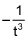 negative 1 over t cubed