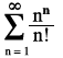 the summation from n equals 1 to infinity of the quantity n to the n power divided by n squared