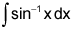 the integral of the inverse sine of x, dx