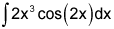 the integral of the product of e raised to the 2 times x power and the cosine of 3 times x, dx