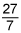 27 divided by 7