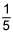 1 over 5