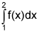 the integral from 1 to 2 of f of x, dx