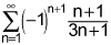 the summation from n equals 1 to infinity of the quotient of n plus 1 and the quantity 3 times n plus 1